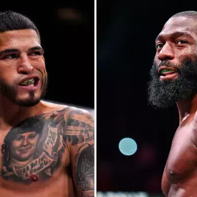 Anthony Pettis et Cédric Doumbé dans la cage