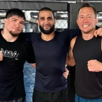 Baki avec Firas Zahabi et Georges St-Pierre