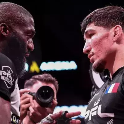 Cédric Doumbé et Baysangur "Baki" Chamsoudinov au PFL Paris 2