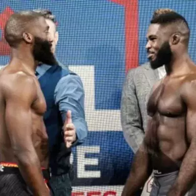 Cédric Doumbé et Jordan Zébo pendant leur face à face. 