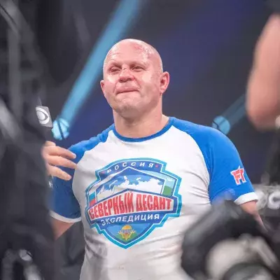 Fedor Emelianenko lors de son dernier combat au Bellator le 4 février 2023.