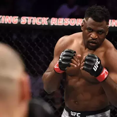 Francis Ngannou lors d'un combat à l'UFC. 