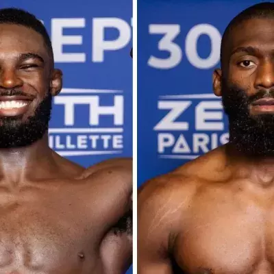 Jordan Zébo et Cédric Doumbé ont fait le poids avant de s'affronter au PFL Paris. 