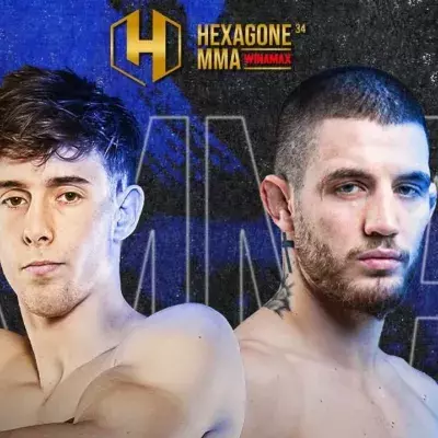Affiche du combat entre Paul Dena et David Komar