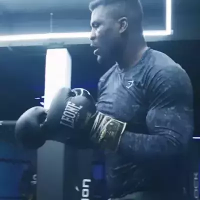Francis Ngannou à l'entrainement 