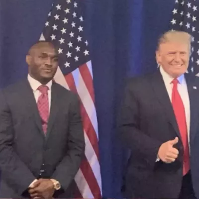 Kamaru Usman et Donald Trump