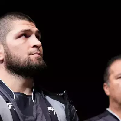 Khabib Nurmagomedov et son ancien entraineur Javier Mendez. 