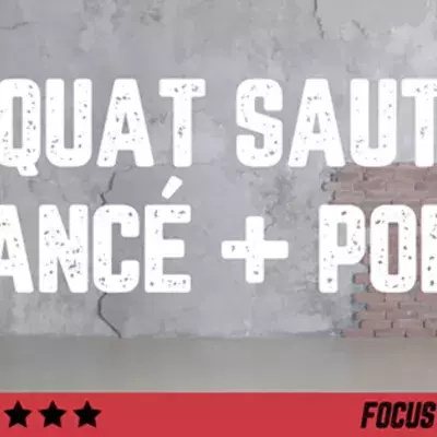 Comment bien faire un enchaînement squat sauté avancé et pompes