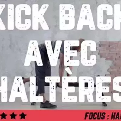 Kick back avec haltères : comment bien faire l'exercice pour se muscler efficacement