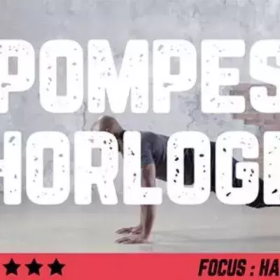 Pompe horloge : l'exercice de musculation en vidéo