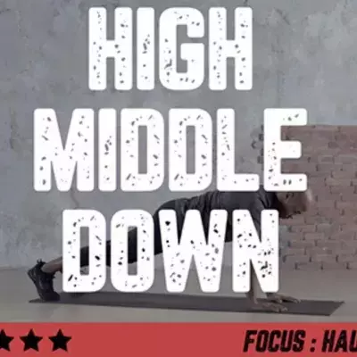 Pompes High Middle Down