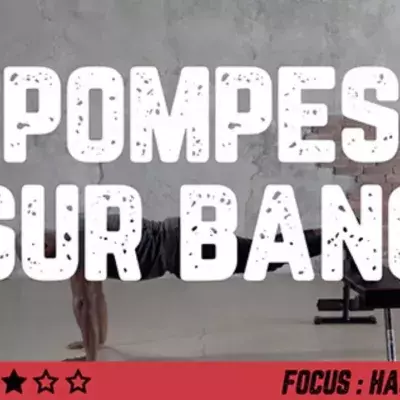Pompes sur banc