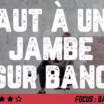 Saut à une jambe sur banc : Comment faire les exercices
