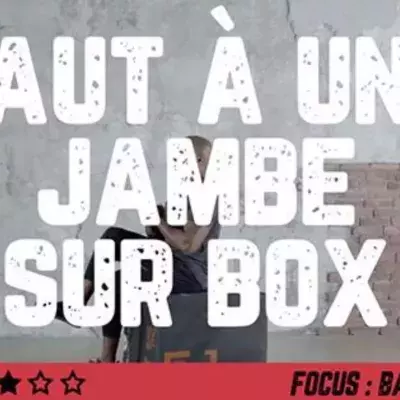Saut à une jambe sur box : exercice musculation crossfit