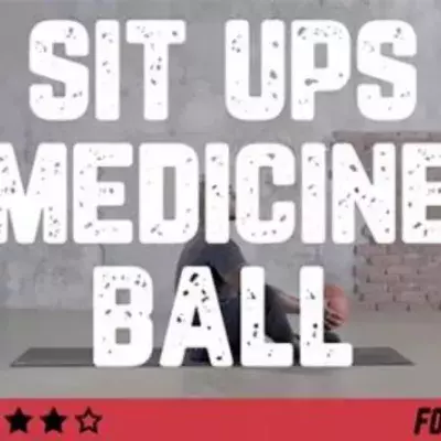 Sit ups medicine ball