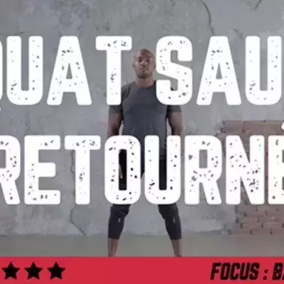 Squat sauté retourné