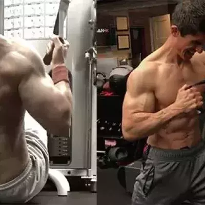 Jeff Cavaliere exercice dos