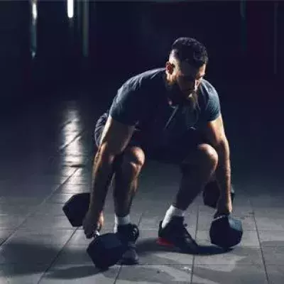 squat haltères