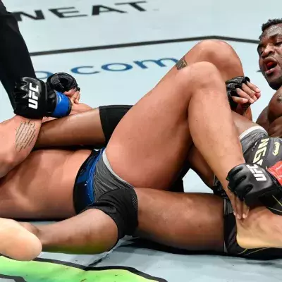 Francis Ngannou et Ciryl Gane 