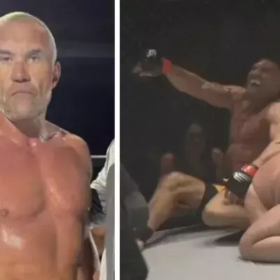 Jérôme Le Banner s'est blessé au genou pendant son combat contre Adnan Alic. 