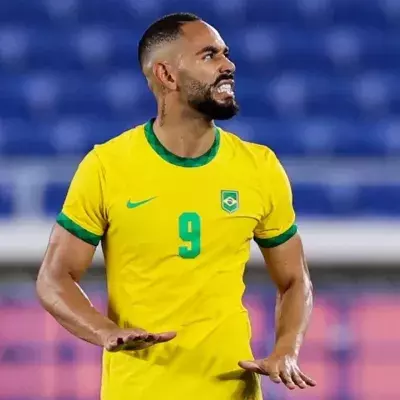 Matheus Cunha avec la sélection brésilienne. 