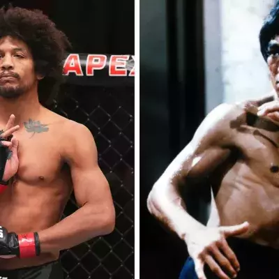 Alex Caceres, athlète de l'UFC, réalise de nombreux mouvements inspirés de Bruce Lee lors de ses combats. 