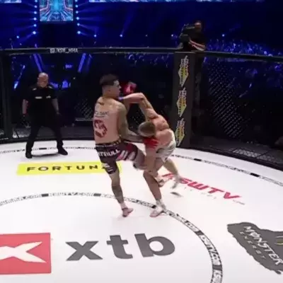 Bohdan Gnidko envoie un coup à Damian Piwowarczyk