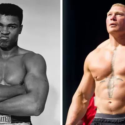 Brock Lesnar était un grand fan de Mohamed Ali. 
