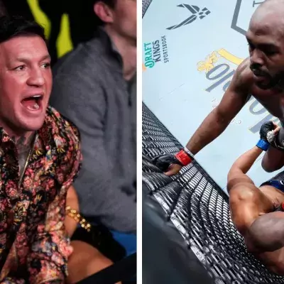Conor McGregor était présent à la T-Mobile Arena pour assister au choc Gane vs Jones. 