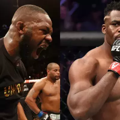Francis Ngannou et Jon Jones