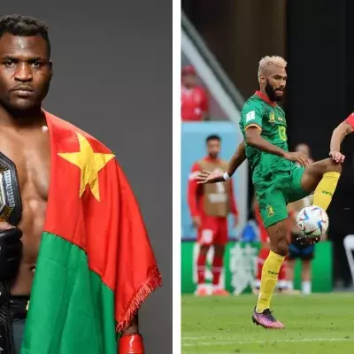 Francis Ngannou a suivi Cameroun-Suisse avec attention. 