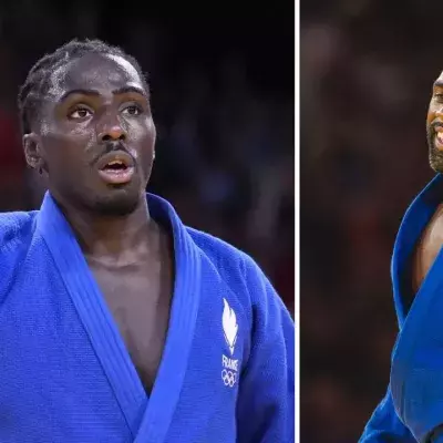 Joan-Benjamin Gaba et Teddy Riner.