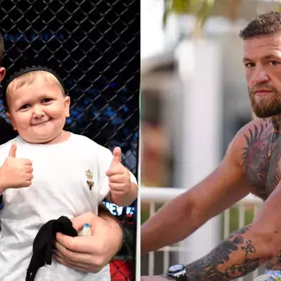 Khabib Nurmagomedov avec Hasbulla et Conor McGregor 