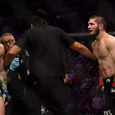 Khabib Nurmagomedov et Conor McGregor à l'UFC 229