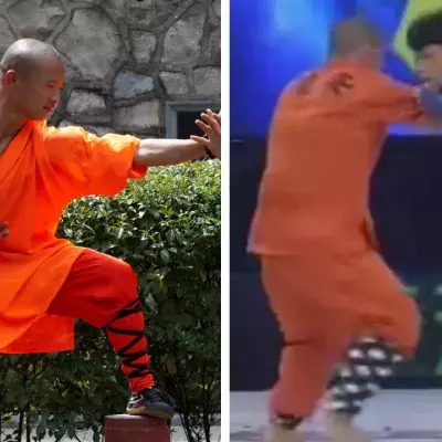 Les moines Shaolin utilisent principalement le Kung-fu en combat. 