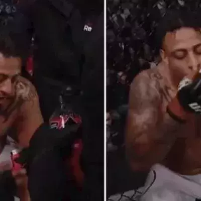 UFC Boston : Greg Hardy utilise son inhalateur entre les rounds