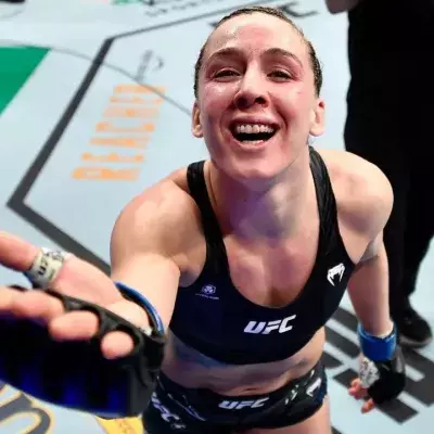 Vanessa Demopoulos après sa victoire à l'UFC 270. 