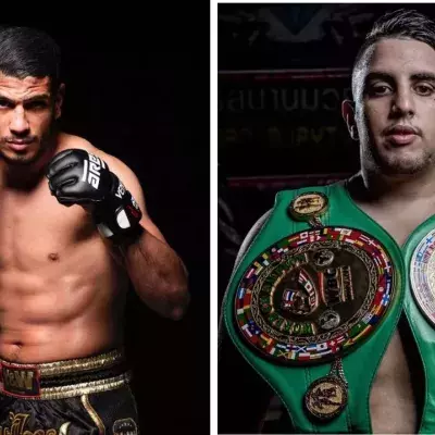 Youssef et Yassin Boughanem, deux frères spécialistes de la boxe thaïlandaise. 