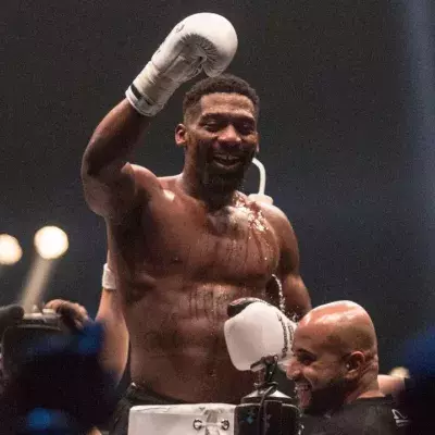 Cédric Doumbé lors de son passage au Glory. 