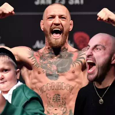 Conor McGregor, Hasbulla Magomedov et Alexander Volkanovski