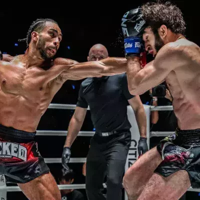 Alexis Nicolas lors de son premier combat victorieux au ONE