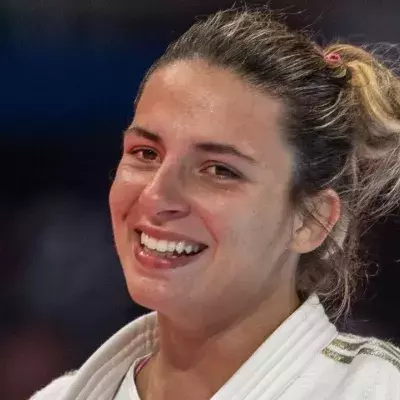 Margaux Pinot lors des Championnats du Monde de judo 2019. 