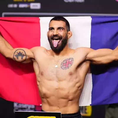 Benoît Saint-Denis avant son combat face à Dustin Poirier en mars 2024.