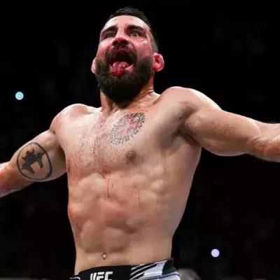 Benoit Saint-Denis dans la cage de l'UFC