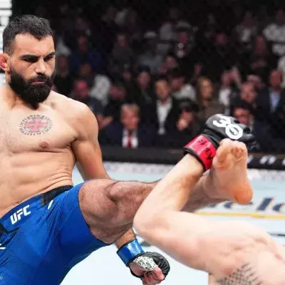 Benoit Saint-Denis dans le cage de l'UFC