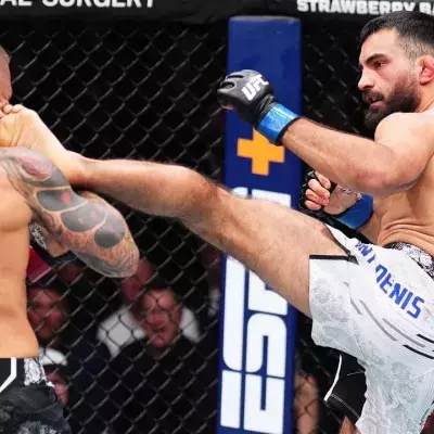 Benoit Saint-Denis a dominé Dustin Poirier avant de se faire mettre KO dans le 2e round. 