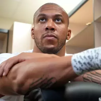 Ciryl Gane avant son combat contre TUivasa à l'UFC Paris. 