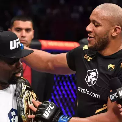 Ciryl Gane et Fernand Lopez à l'UFC 265. 
