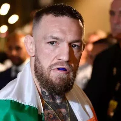 Conor McGregor lors de son entrée à l'UFC 264. 