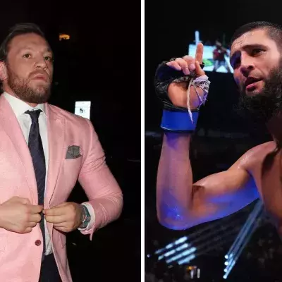 Conor McGregor a regardé avec attention le combat entre Khamzat Chimaev et Kamaru Usman à l'UFC 294. 